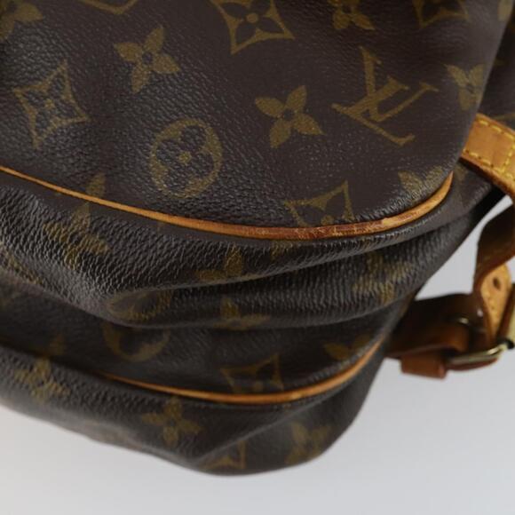 LOUIS VUITTON Monogram Saumur 30 Shoulder Bag M42256 LV Auth BA8846